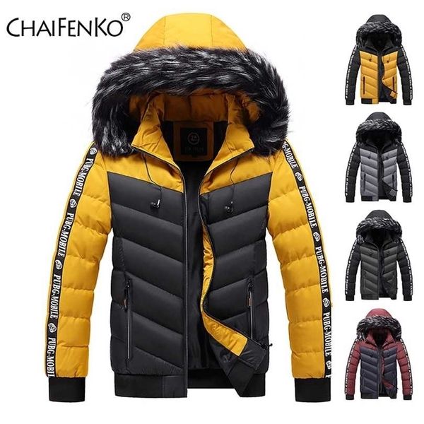 men winter parkas thick warm fur collar hooded jacket coat autumn brand outwear fashion casual waterproof parka 211214, Black
men winter parkas thick warm fur collar hooded jacket coat autumn brand outwear fashion casual waterproof parka 211214, Black