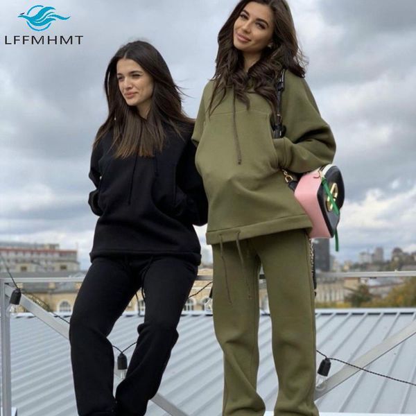 women's tracksuits spring fall fashion female solid color long sleeve hooded sweatshirt pant casual loose two pieces sets women big poc, Gray
women's tracksuits spring fall fashion female solid color long sleeve hooded sweatshirt pant casual loose two pieces sets women big poc, Gray