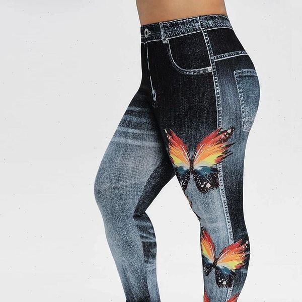 25 butterfly print leggings women legging imitation cowboy plus size leggins elasticity slim cropped pants, Black
25 butterfly print leggings women legging imitation cowboy plus size leggins elasticity slim cropped pants, Black