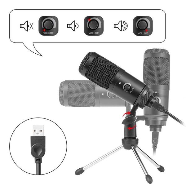 usb microphone condenser recording microphone with stand for pc karaoke streaming for youtube computer with tripod stand
usb microphone condenser recording microphone with stand for pc karaoke streaming for youtube computer with tripod stand