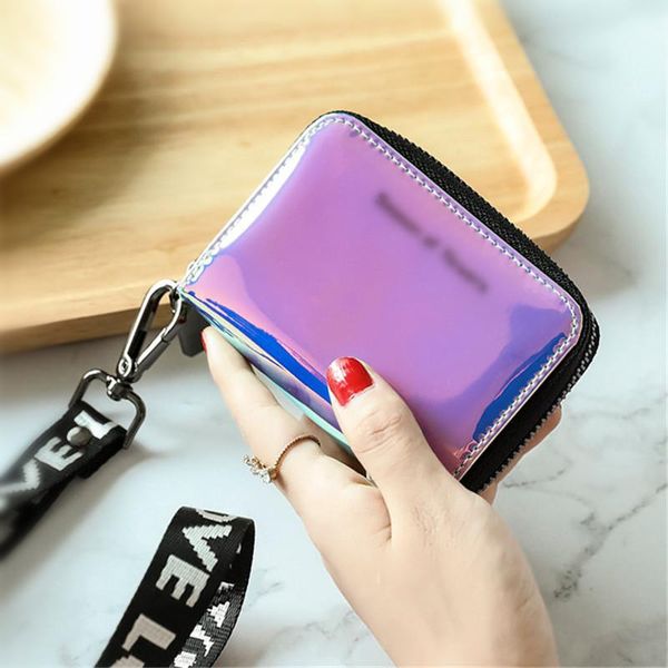 wallets women pu leather laser cute multi-card wallet zipper coin purse neck hanging card bag women's compact 2021 korean version, Red;black
wallets women pu leather laser cute multi-card wallet zipper coin purse neck hanging card bag women's compact 2021 korean version, Red;black