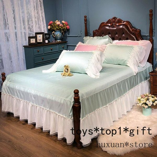 bedding sets white ruffled skirt 4 corners bed pink green sheet set pillowcase for girl
bedding sets white ruffled skirt 4 corners bed pink green sheet set pillowcase for girl