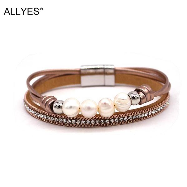 tennis allyes simpe pearl beads braided leather bracelets for women fashion handmade rhinestone wrap bracelet female jewelry gifts, Golden;silver
tennis allyes simpe pearl beads braided leather bracelets for women fashion handmade rhinestone wrap bracelet female jewelry gifts, Golden;silver