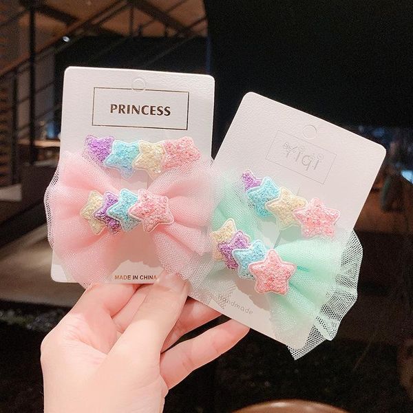 2pcs korean style hair clip princess headress candy color lace big bows hairpin cartoon glitter stars party hair accessories, Slivery;white
2pcs korean style hair clip princess headress candy color lace big bows hairpin cartoon glitter stars party hair accessories, Slivery;white
