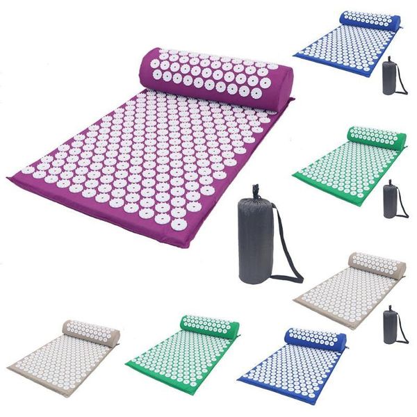 table runner massager cushion massage yoga mat acupressure relieve stress back body pain spike acupuncture with pillow
table runner massager cushion massage yoga mat acupressure relieve stress back body pain spike acupuncture with pillow