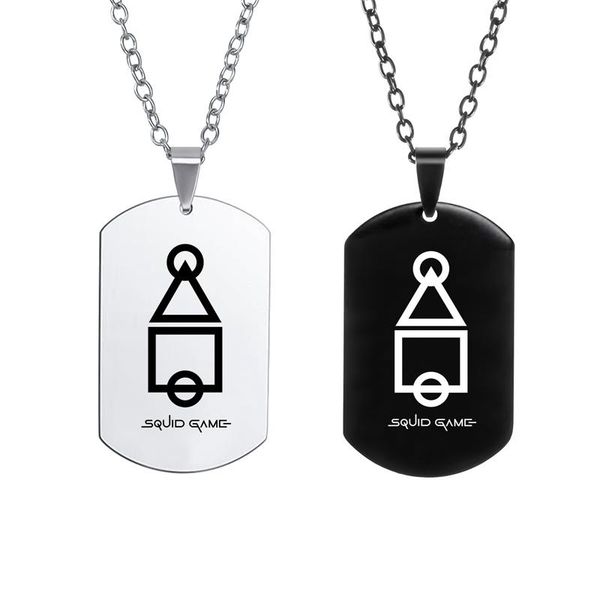 pendant necklaces squid game fashion stainless steel tag for men women jewelry gift couple chain necklace, Silver
pendant necklaces squid game fashion stainless steel tag for men women jewelry gift couple chain necklace, Silver