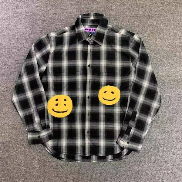 2021 new 2021ss cpfm.xyz embroidery double smiley face plaid shirt men women kanye wool shirts streetwear jacket coat w5ny, Black
2021 new 2021ss cpfm.xyz embroidery double smiley face plaid shirt men women kanye wool shirts streetwear jacket coat w5ny, Black