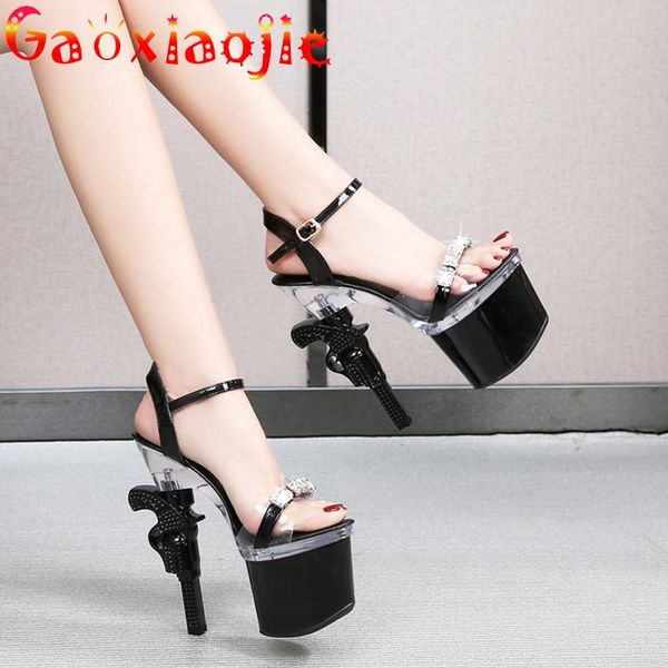sandals 2021 summer stripper heels women's shoes platform high crystal pistol heel 17cm waterproof roman, Black
sandals 2021 summer stripper heels women's shoes platform high crystal pistol heel 17cm waterproof roman, Black