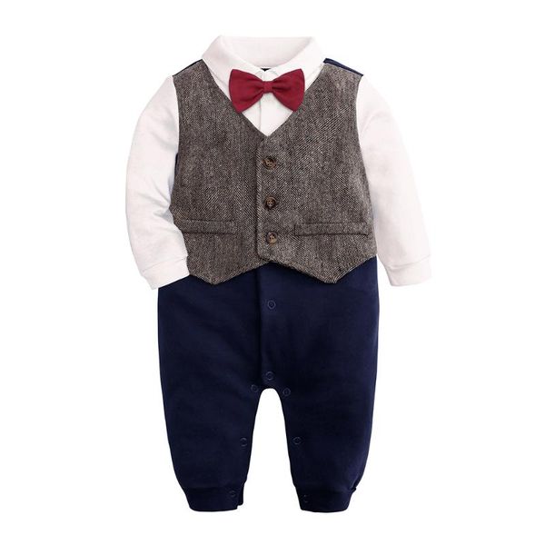 jumpsuits gentleman style kid's romper 100%cotton long sleeve plaid bow baby boys clothes spring autumn toddler costume 3-24 months sui, Blue
jumpsuits gentleman style kid's romper 100%cotton long sleeve plaid bow baby boys clothes spring autumn toddler costume 3-24 months sui, Blue