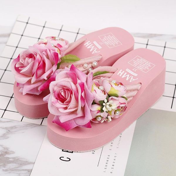 woman fashion sandals flip flop cute flower slippers summer platform rhinestone shoes wedge high slipper outdoor beach flats, Black
woman fashion sandals flip flop cute flower slippers summer platform rhinestone shoes wedge high slipper outdoor beach flats, Black