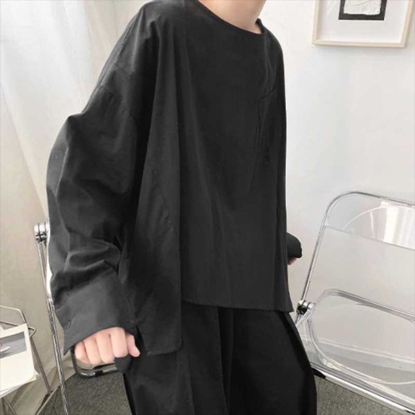 men's casual shirts long-sleeve shirt spring and autumn personality irregular pullover pure color loose large, White;black
men's casual shirts long-sleeve shirt spring and autumn personality irregular pullover pure color loose large, White;black