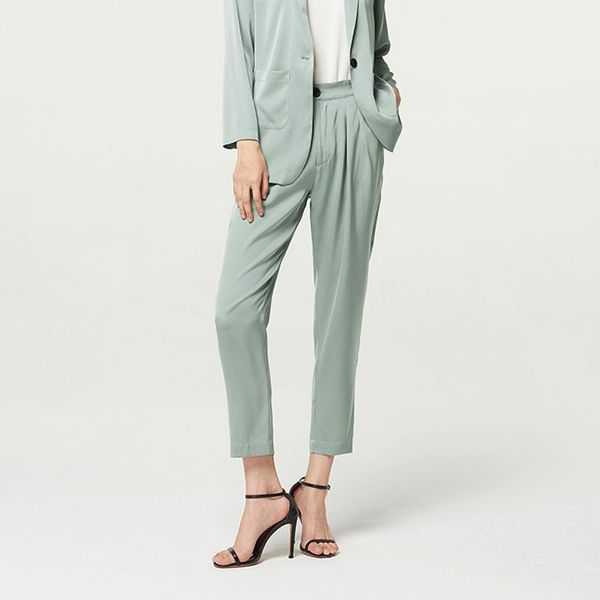 women's pants & capris real silk for women spring autumn trousers ankle-length pencil female high waist pant ropa de mujer zjt2266, Black;white
women's pants & capris real silk for women spring autumn trousers ankle-length pencil female high waist pant ropa de mujer zjt2266, Black;white