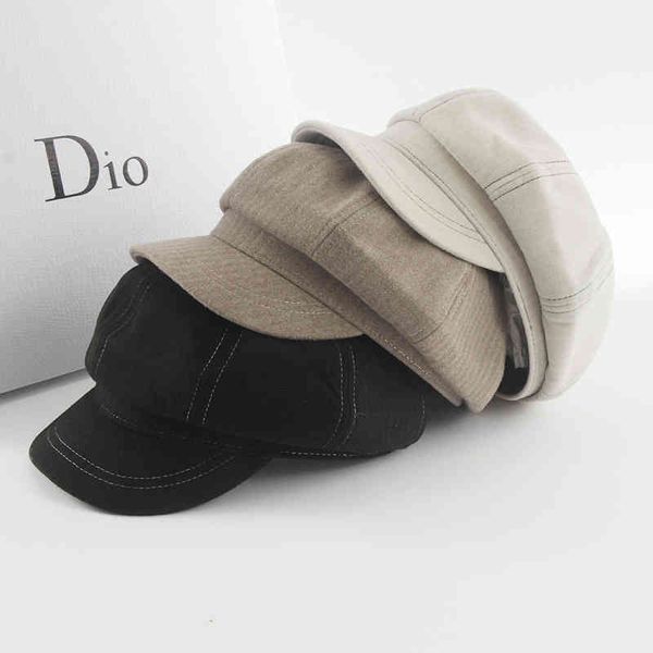 beret female fashion solid color british octagonal hat autumn and winter dome short brim sun visor accessories black friday, Blue;gray
beret female fashion solid color british octagonal hat autumn and winter dome short brim sun visor accessories black friday, Blue;gray