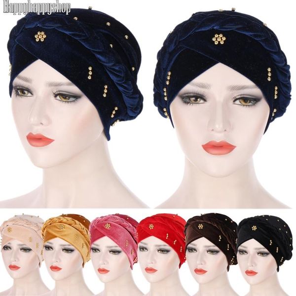 luxury velvet beads turban cap women braid headwrap bonnet hat chemo hair loss beanie hats femme headwear for muslim, Blue;gray
luxury velvet beads turban cap women braid headwrap bonnet hat chemo hair loss beanie hats femme headwear for muslim, Blue;gray