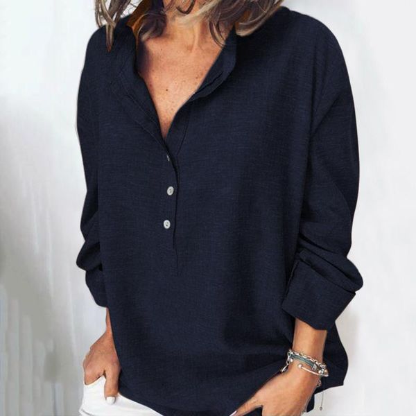 women's blouses & shirts cotton linen button blouse women long sleeve turn-down collar solid color shirt casual plus size clothing blus, White
women's blouses & shirts cotton linen button blouse women long sleeve turn-down collar solid color shirt casual plus size clothing blus, White