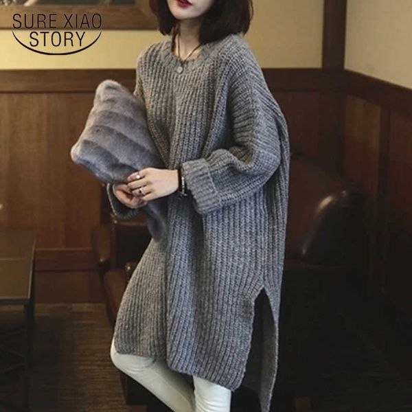 autumn and winter plus size long pullovers knitted jumper korean loose thickened knit sweater jacket women pull femme 11836 210528, White;black
autumn and winter plus size long pullovers knitted jumper korean loose thickened knit sweater jacket women pull femme 11836 210528, White;black