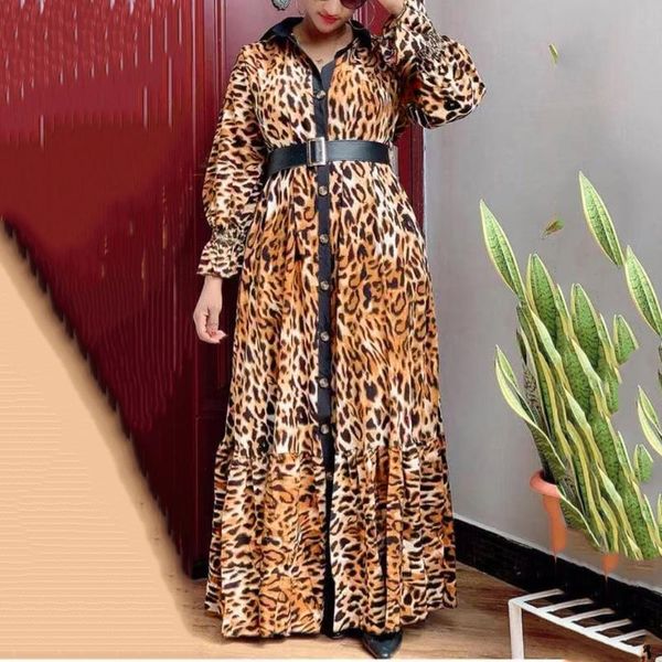 casual dresses leopard printed chiffon dress women single breasted high waist full sleeve floor length elegant evening night party dinner, Black;gray
casual dresses leopard printed chiffon dress women single breasted high waist full sleeve floor length elegant evening night party dinner, Black;gray