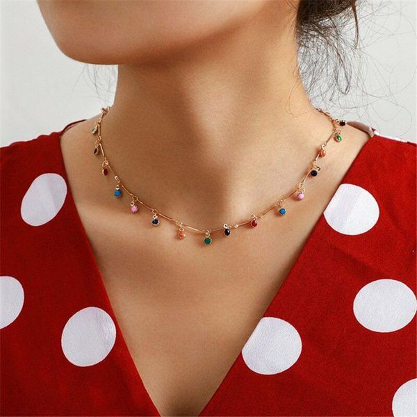 2021 new fashion simple tassel necklace gold candy color choker necklace for women initial charms jewelry collares wholesale, Golden;silver
2021 new fashion simple tassel necklace gold candy color choker necklace for women initial charms jewelry collares wholesale, Golden;silver