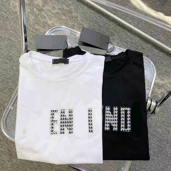 2022 factory wholesale new spring and summer fenjia simple lattice splicing fashion fresh girl short sleeve, White
2022 factory wholesale new spring and summer fenjia simple lattice splicing fashion fresh girl short sleeve, White