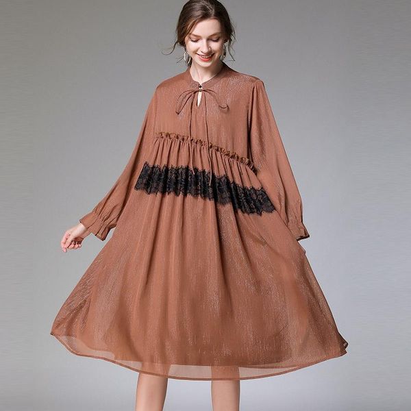 casual dresses chiffon dress oversized bow woman lace patchwork black summer spring loose beach party elegant 5xl female, Black;gray
casual dresses chiffon dress oversized bow woman lace patchwork black summer spring loose beach party elegant 5xl female, Black;gray