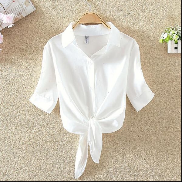 plus size women blouses crop causal white knotted hem shirt short sleeve blouse button blusa 2021 denim blue
plus size women blouses crop causal white knotted hem shirt short sleeve blouse button blusa 2021 denim blue