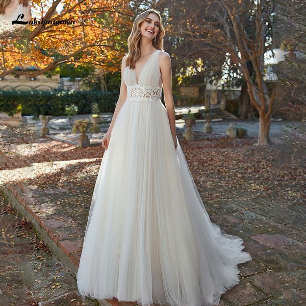 2021 new chic boho a-line wedding for weddings v-neck abito sposa scivolato tulle beach bridal gowns vestido de novia 1and, White
2021 new chic boho a-line wedding for weddings v-neck abito sposa scivolato tulle beach bridal gowns vestido de novia 1and, White