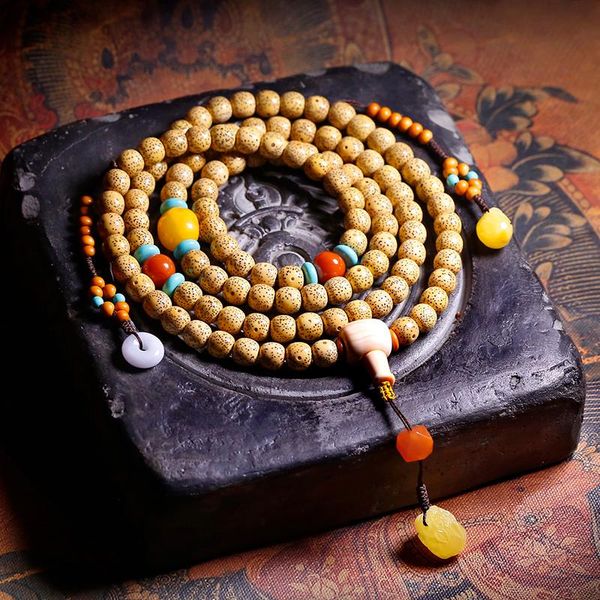 bangle laochenzi xingyue bodhi hand string 108 buddha beads and honey wax accessories boutique design of men's women's necklaces, Black
bangle laochenzi xingyue bodhi hand string 108 buddha beads and honey wax accessories boutique design of men's women's necklaces, Black