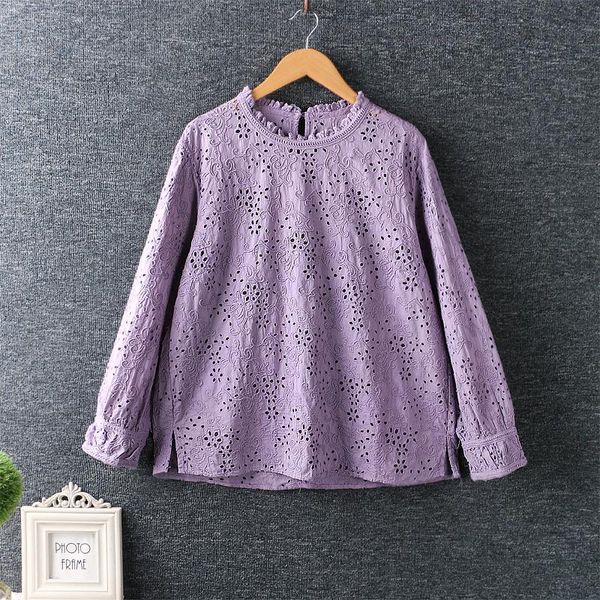 women's blouses & shirts unique surface 3d embroidery o-neck cotton shirt blouse mori girl ft859, White
women's blouses & shirts unique surface 3d embroidery o-neck cotton shirt blouse mori girl ft859, White