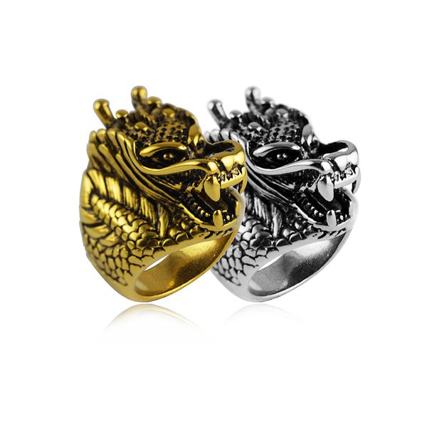 2021 style gold color dragon finger ring for men women punk gothic 316l stainless steel wedding band charm jewelry male gift, Silver
2021 style gold color dragon finger ring for men women punk gothic 316l stainless steel wedding band charm jewelry male gift, Silver