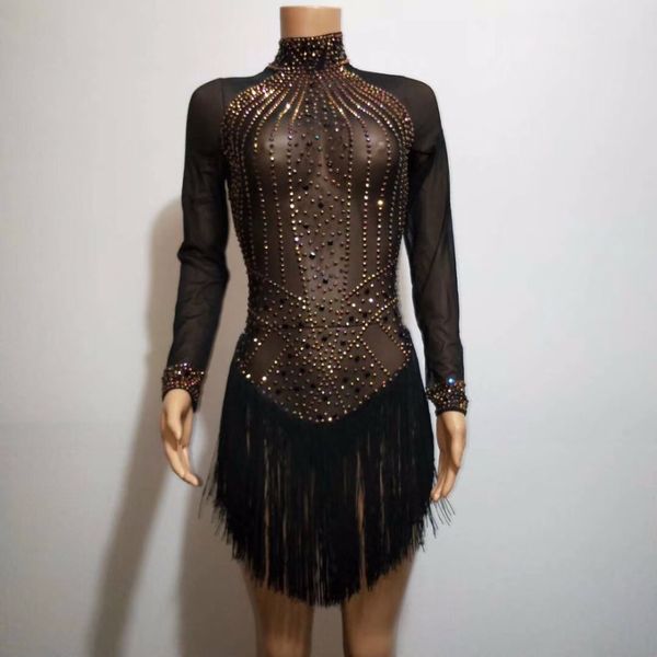 women long sleeve sparkly gold rhinestones black tassel bodysuit see-through costume nightclub dj singer stage wear dress, Black;red
women long sleeve sparkly gold rhinestones black tassel bodysuit see-through costume nightclub dj singer stage wear dress, Black;red