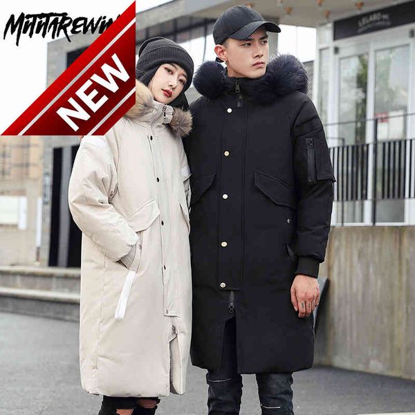 -30 degree x-long parkas winter white down jacket men keep warm thicken coat fashion hooded fur collar windbreaker, Black
-30 degree x-long parkas winter white down jacket men keep warm thicken coat fashion hooded fur collar windbreaker, Black