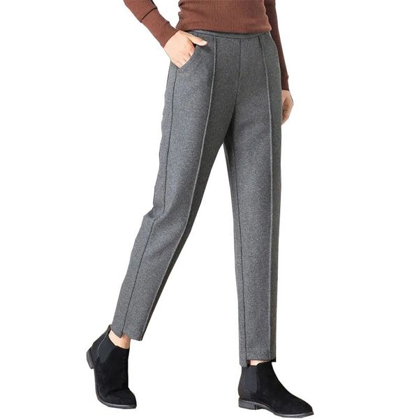 women's pants & capris winter wear ankle-length warm woolen pants of vintage harem women's slacks formal office waist high sweatpa, Black;white
women's pants & capris winter wear ankle-length warm woolen pants of vintage harem women's slacks formal office waist high sweatpa, Black;white