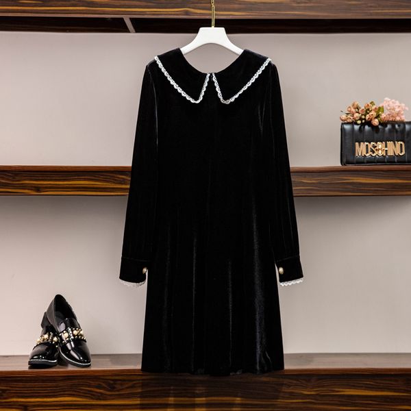 nice lace peter pan loose collar mini plus size female sleeve long waist tall black velvet party dress 2021 new c1xx, White
nice lace peter pan loose collar mini plus size female sleeve long waist tall black velvet party dress 2021 new c1xx, White