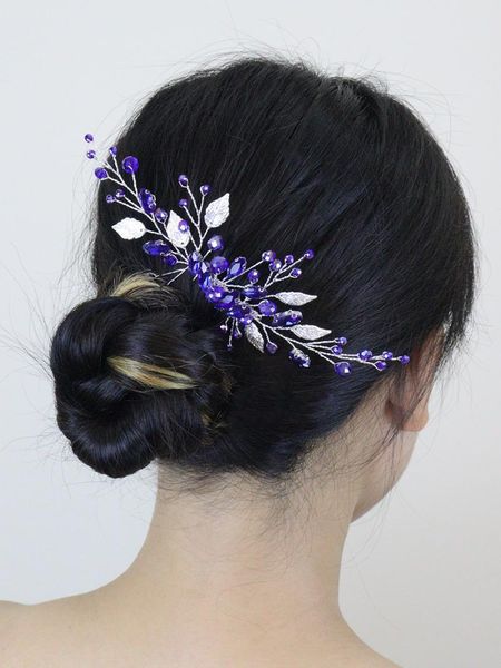headpieces romantic blue crystal rhinestones wedding accessories women jewelry for bride fascinators cute hair clips bridal comb, Silver
headpieces romantic blue crystal rhinestones wedding accessories women jewelry for bride fascinators cute hair clips bridal comb, Silver