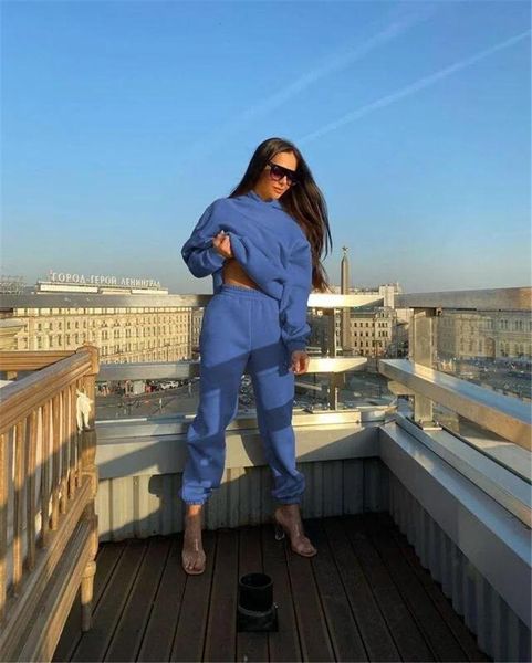 women's two piece pants ladies suit 2021 autumn and winter fashion hooded pocket sports two-piece, White
women's two piece pants ladies suit 2021 autumn and winter fashion hooded pocket sports two-piece, White