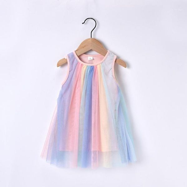 girl's dresses 1-6t baby girl dress summer casual fashion sleeveless rainbow mesh princess1, Red;yellow
girl's dresses 1-6t baby girl dress summer casual fashion sleeveless rainbow mesh princess1, Red;yellow