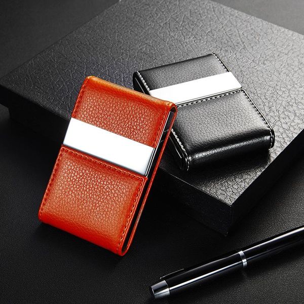 card holders business name holder fashion visit case metal wallet pu leather solid steel box big capacit, Brown;gray
card holders business name holder fashion visit case metal wallet pu leather solid steel box big capacit, Brown;gray