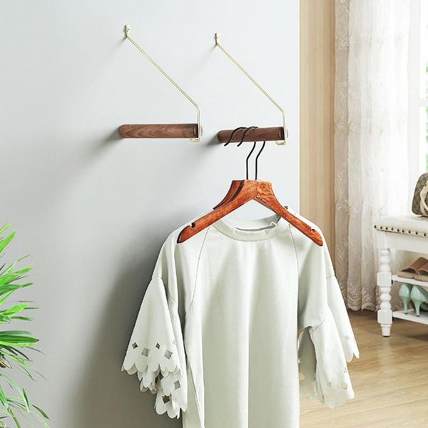 2 pcs nordic brass cloth hanger rack wall hanging hook wood hanging organizers bathroom towel rack shop home decor
2 pcs nordic brass cloth hanger rack wall hanging hook wood hanging organizers bathroom towel rack shop home decor