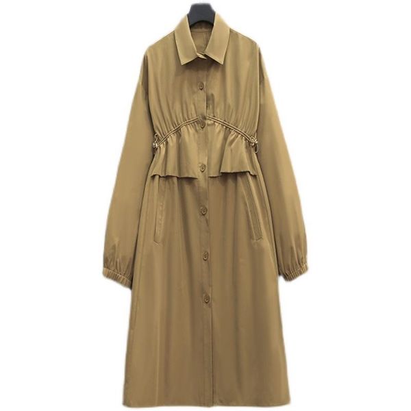 plus size outerwear & coats windbreaker coat woman autumn elegant fashion loose midi length trench office lady single breasted, Black
plus size outerwear & coats windbreaker coat woman autumn elegant fashion loose midi length trench office lady single breasted, Black