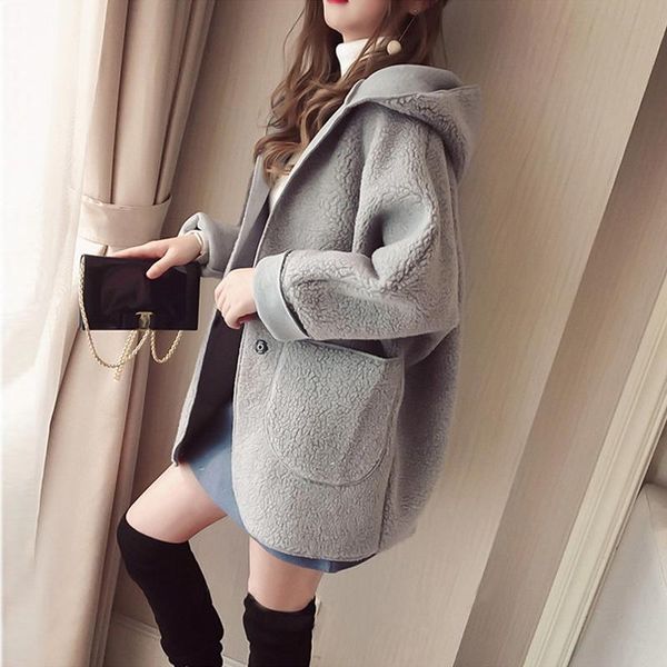 women's wool & blends internet korean style lightly mature faux lamb fur coat for women autumn and winter 2021 loose all-matching thick, Black
women's wool & blends internet korean style lightly mature faux lamb fur coat for women autumn and winter 2021 loose all-matching thick, Black