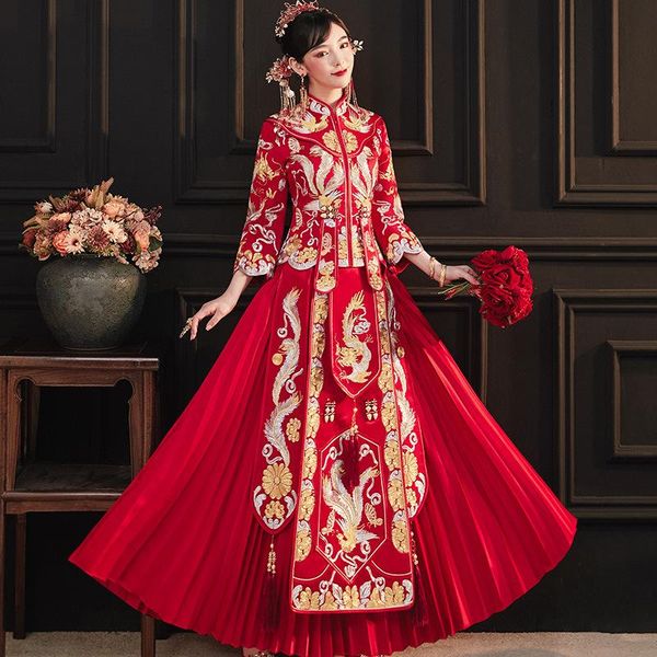 ethnic clothing embroidery lovers wedding dress chinese style bride bridegroom costume vintage cheongsam oriental marriage, Red
ethnic clothing embroidery lovers wedding dress chinese style bride bridegroom costume vintage cheongsam oriental marriage, Red
