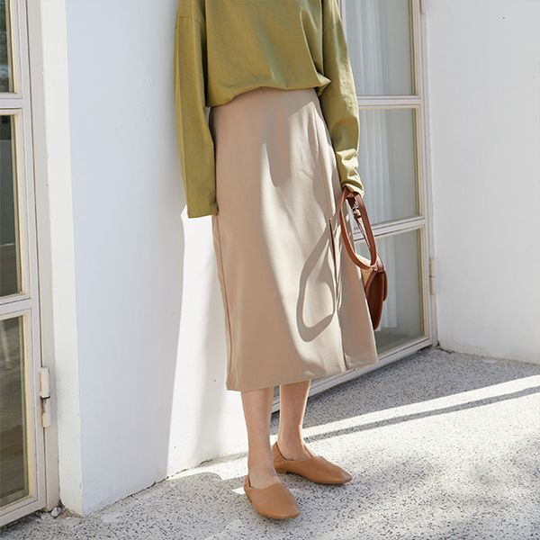 2021 summer women medium split a-line new spring female solid color waist skirt high street ladies black skirts moai
2021 summer women medium split a-line new spring female solid color waist skirt high street ladies black skirts moai