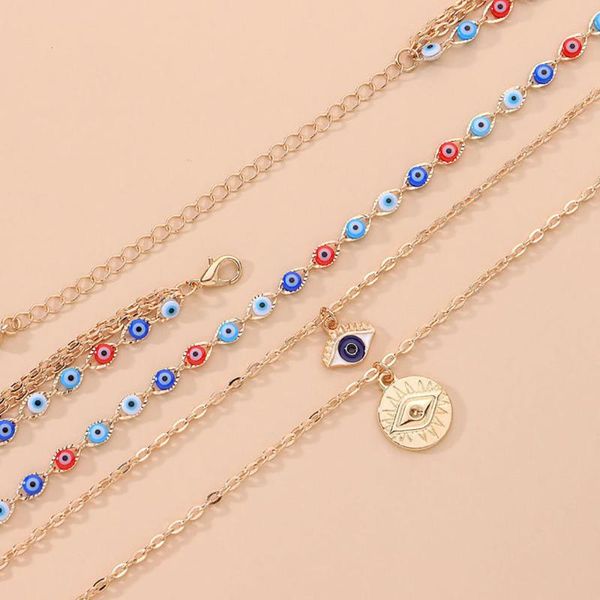 pendant necklaces year multilayer with evil turkish eyes for women collar colgante choker beads jewelry party, Silver
pendant necklaces year multilayer with evil turkish eyes for women collar colgante choker beads jewelry party, Silver
