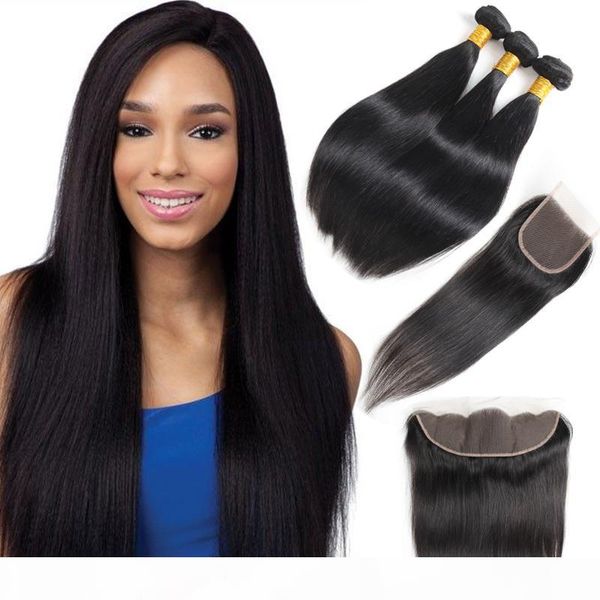 brazilian hair extensions straight human hair bundles with closure 100% unprocessed 8a 10a indian hair with closure brazilian lace frontal, Black;brown
brazilian hair extensions straight human hair bundles with closure 100% unprocessed 8a 10a indian hair with closure brazilian lace frontal, Black;brown