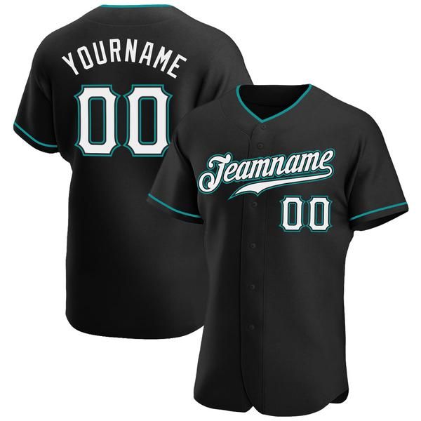 custom black white-aqua authentic baseball jersey, Blue;black
custom black white-aqua authentic baseball jersey, Blue;black