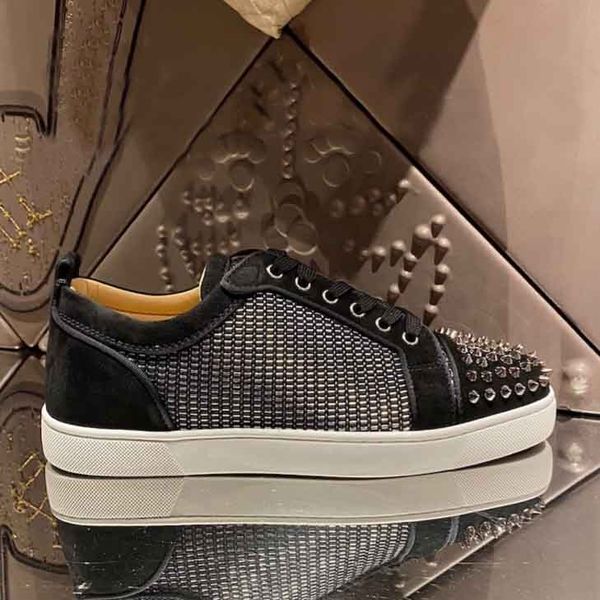 luxury paris red bottom men's low spiked oralto sneakers shoes junior spikes flat men geunine leather white black outdoor trainers
luxury paris red bottom men's low spiked oralto sneakers shoes junior spikes flat men geunine leather white black outdoor trainers