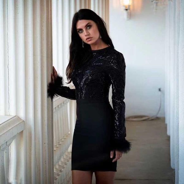 casual dresses wholesale autumn and winter black white red long sleeve sequin feather cocktail party bandage dress(l2695), Black;gray
casual dresses wholesale autumn and winter black white red long sleeve sequin feather cocktail party bandage dress(l2695), Black;gray