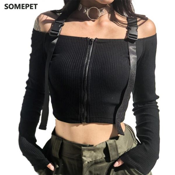 women's t-shirt spring t shirt women long sleeve crop korean fashion style feminina knitted cotton black short tshirt, White
women's t-shirt spring t shirt women long sleeve crop korean fashion style feminina knitted cotton black short tshirt, White