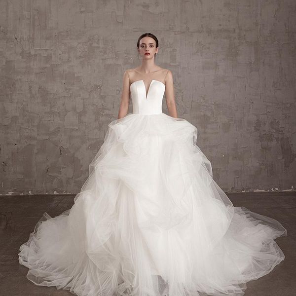 bridesmaid dress fashion wedding party with detachable train vestidos de novia, White;pink
bridesmaid dress fashion wedding party with detachable train vestidos de novia, White;pink