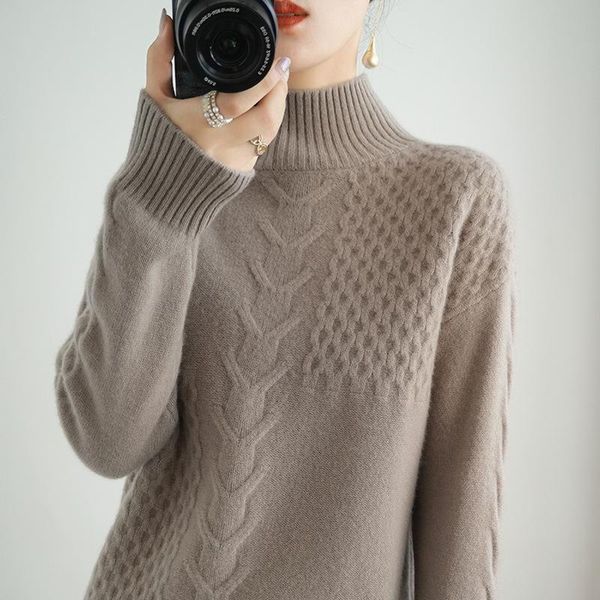 autumn and winter 2021 pure woolen sweater women's korean loose and lazy base coat pure color high collar thickened cashmere, White;black
autumn and winter 2021 pure woolen sweater women's korean loose and lazy base coat pure color high collar thickened cashmere, White;black
